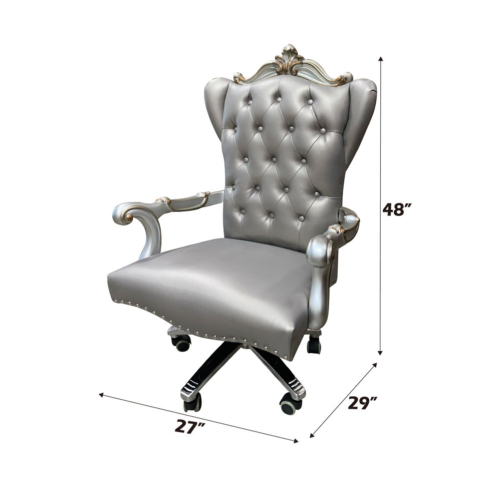 versailles-executive-office-chair-silver-synthetic-leather-antique-platinum