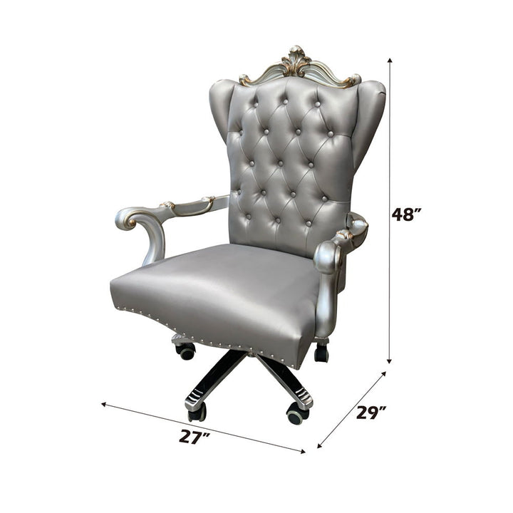 versailles-executive-office-chair-silver-synthetic-leather-antique-platinum