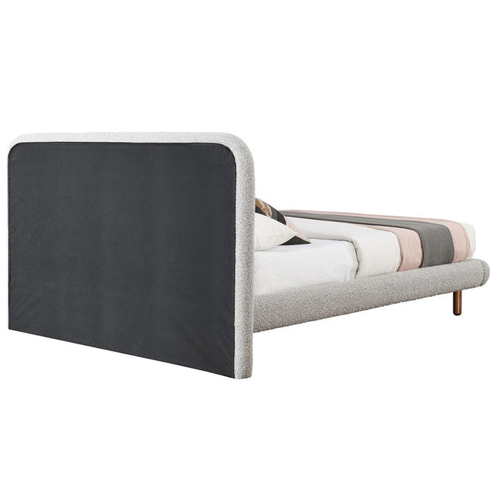 Cleo - Queen Bed - Gray Boucle