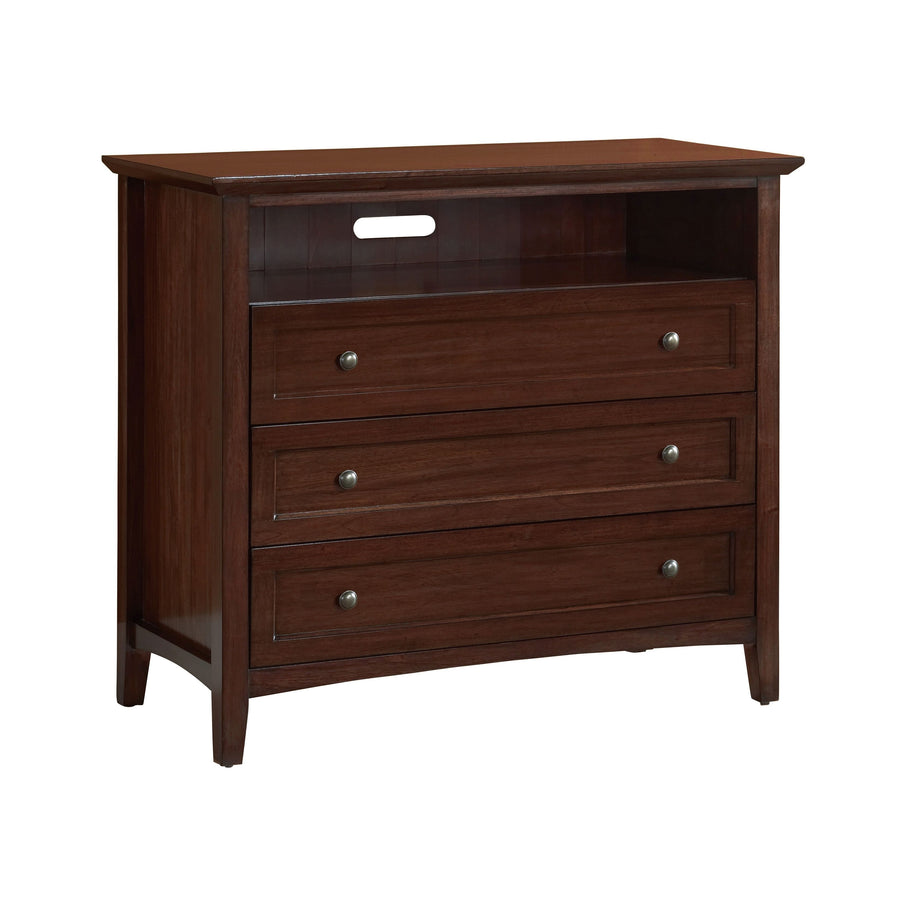 Modus Furniture 4N3589 Paragon Three Drawer Media Chest In Truffle