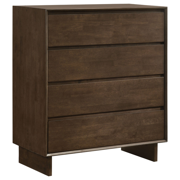 Coaster Furniture Glenwood - 4-Drawer Chest Of Drawers - Warm Brown