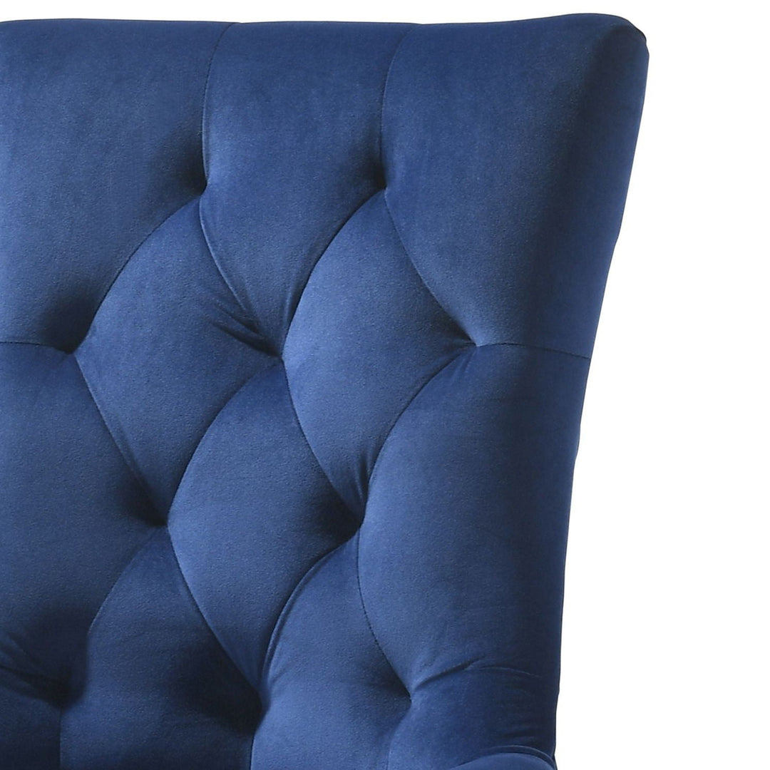 Farren - Velvet Weathered Side Chair (Set of 2) - Blue