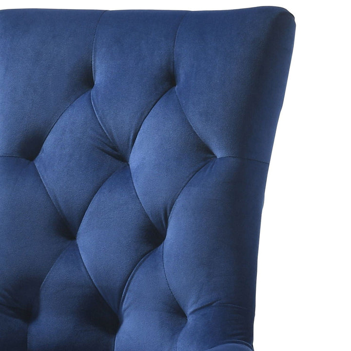 Farren - Velvet Weathered Side Chair (Set of 2) - Blue