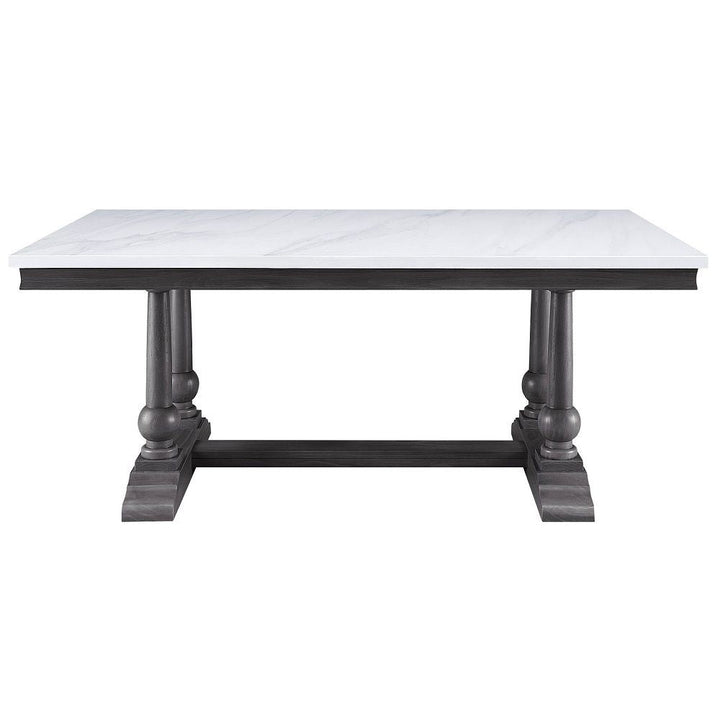Yabeina - Dining Table - Marble Top Top & Gray Oak