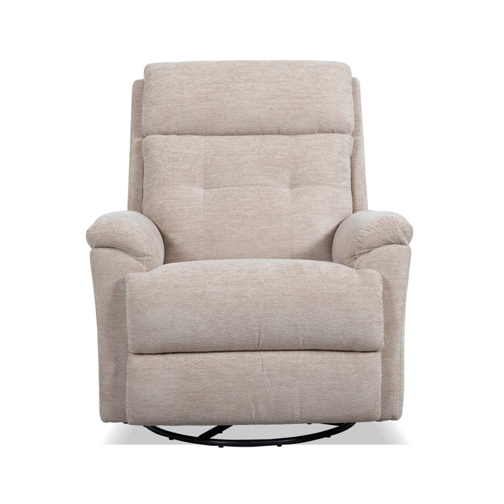 Sophisticated Power Swivel Gliding Recliner With Power Headrest &amp; Lumbar Oat