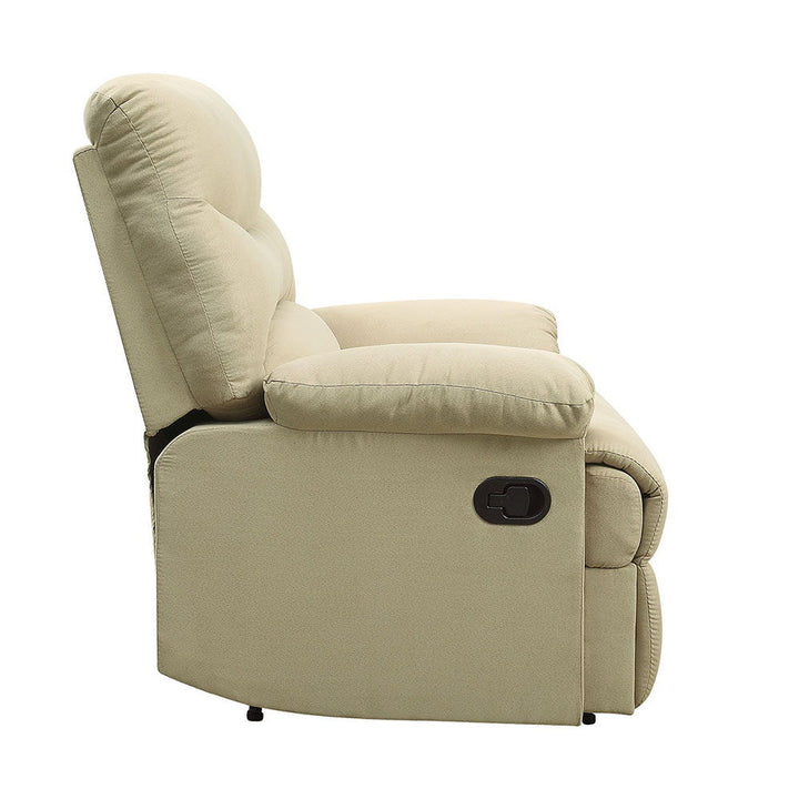 Arcadia - Motion Recliner - Beige Microfiber