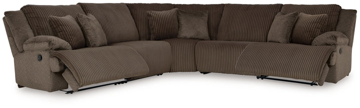 Top Tier - 5-Piece Reclining Sectional - Chocolate by Ashley Furniture product image