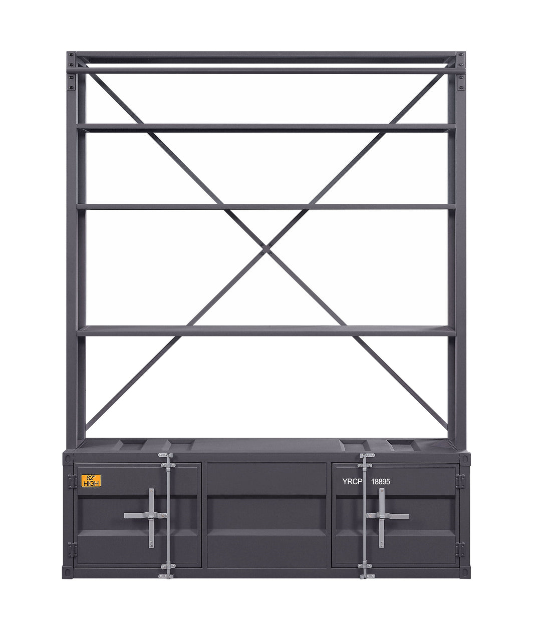 Cargo - Bookcase With Ladder - Gunmetal