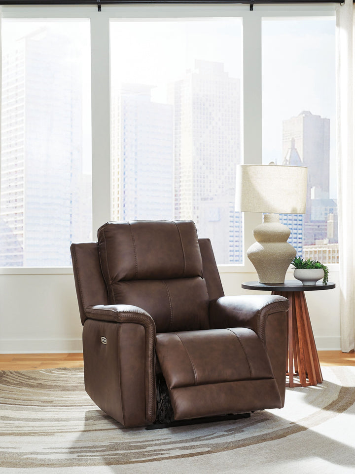 Bleckley - Power Recliner With Adjustable Headrest - Espresso by Ashley Furniture product image