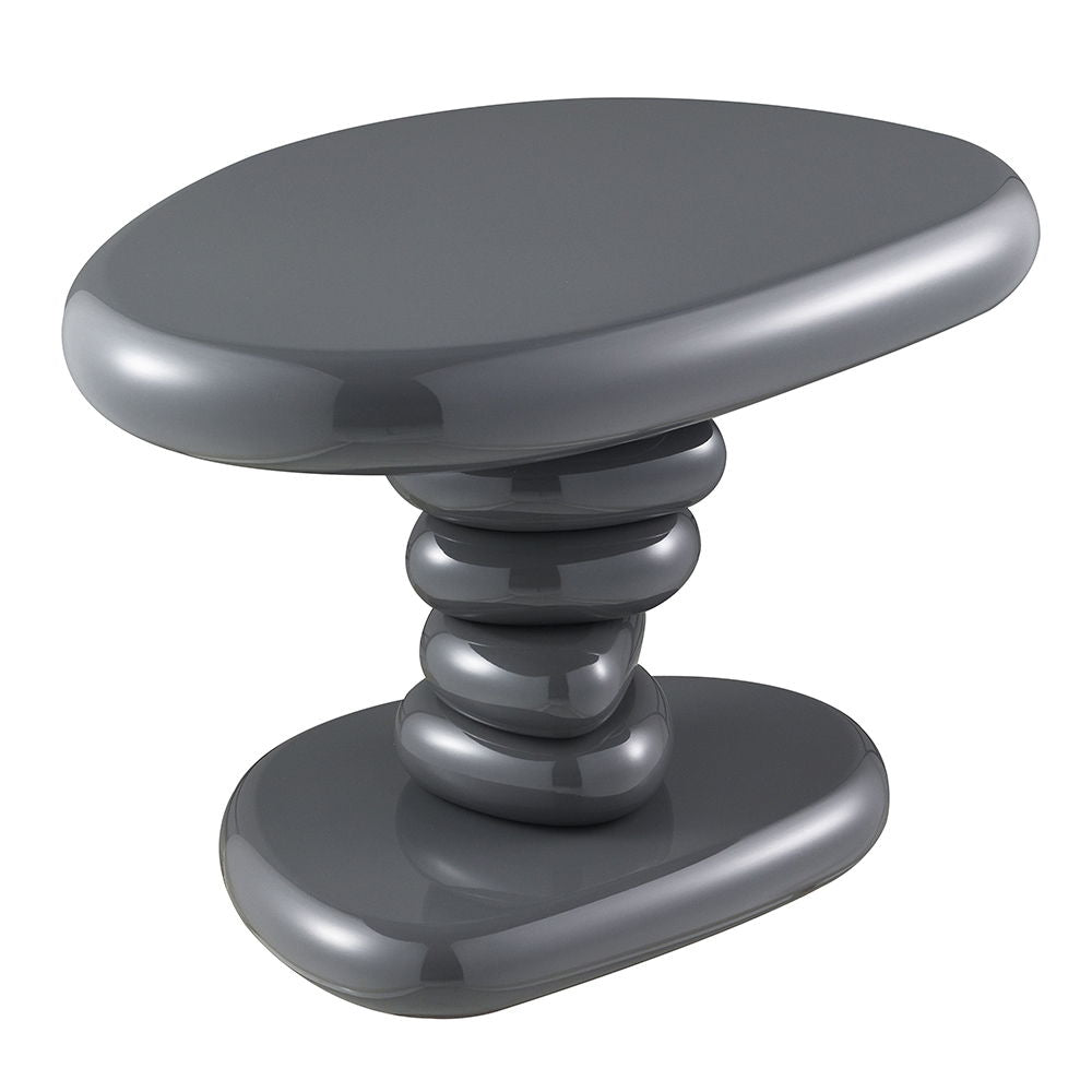 Charlene - End Table - Gray High Gloss