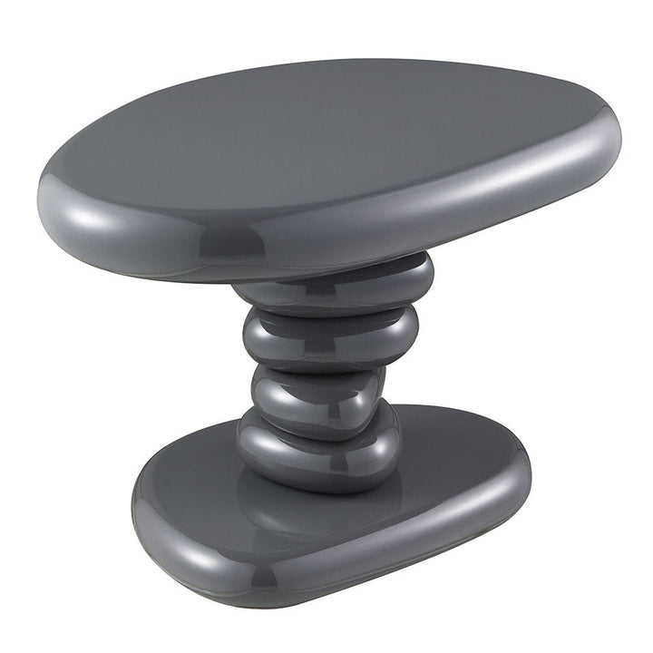 Charlene - End Table - Gray High Gloss