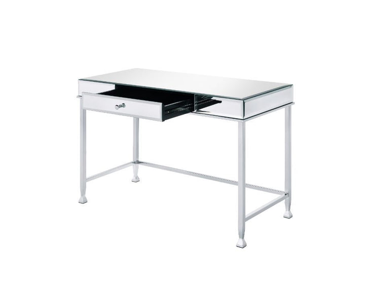 Canine - Writing Desk - Mirrored And Chrome