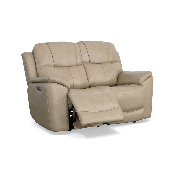 Crew Power Reclining Loveseat With Power Headrests &amp; Lumbar Pebble