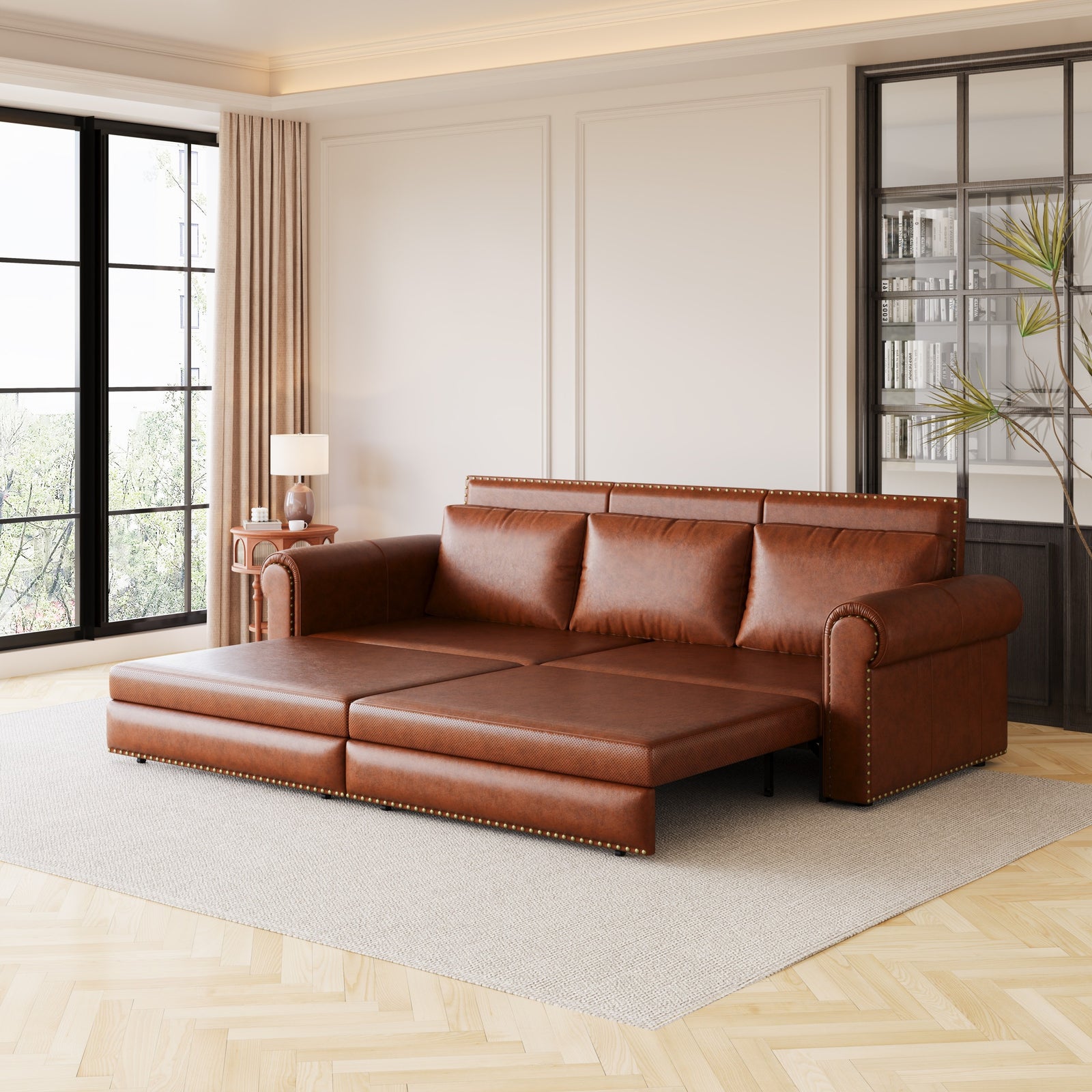 chesterfield-king-pull-out-sofa-bed-faux-leather-convertible-sleeper-sofa-with-nailhead-trim-rolled-arm