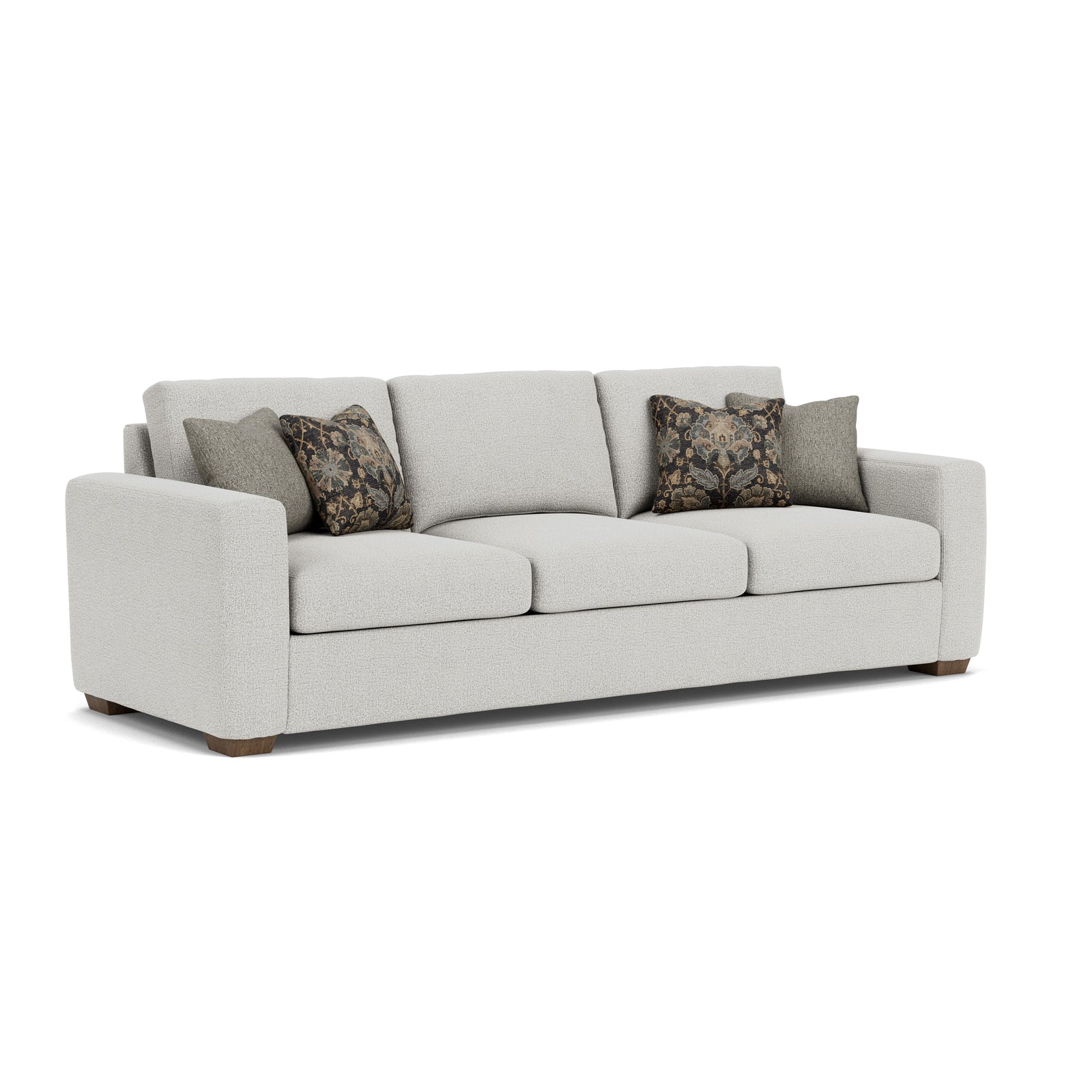 Collins Large ThreeCushion Sofa Light Gray