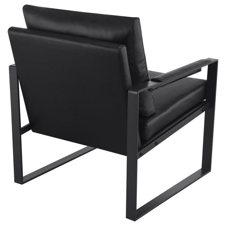 Rosalind - Upholstered Track Arm Accent Chair - Black