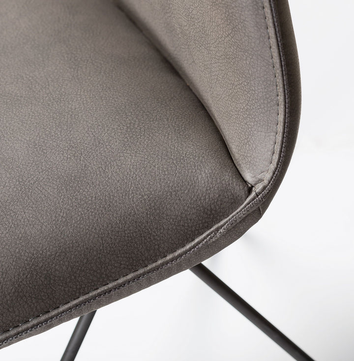 Modus Furniture 9Lk666S St James Scoop Style Modern Dining Chair In Davys Grey