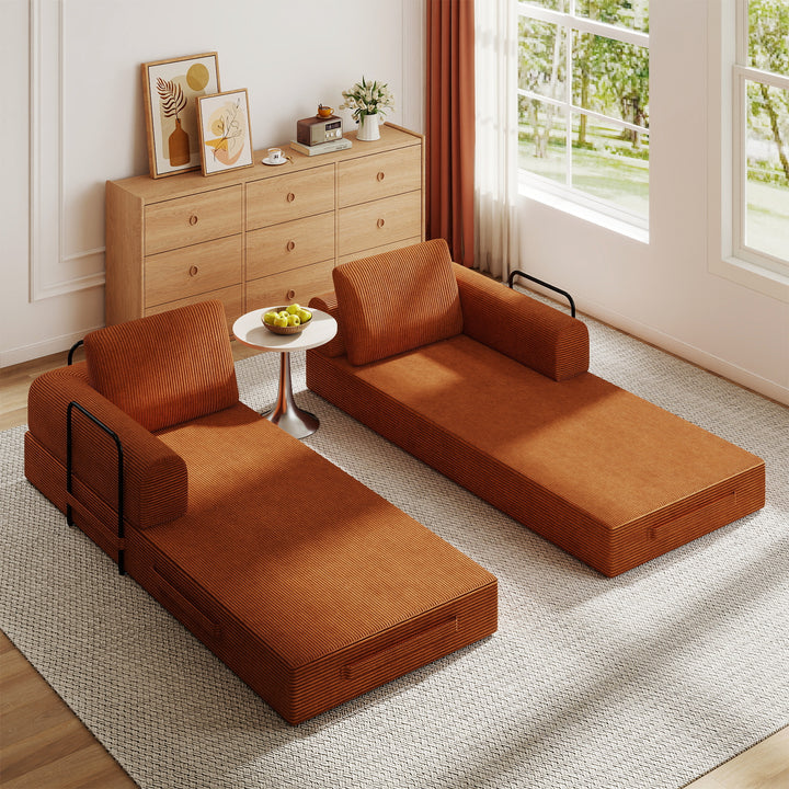 corduroy-convertible-sleeper-sofa-bed-with-pillow-organe