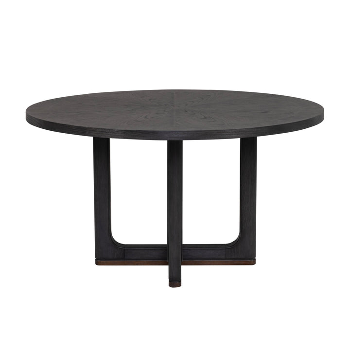 flexsteel-w1027-834-waterfall-round-dining-table-deep-ebony