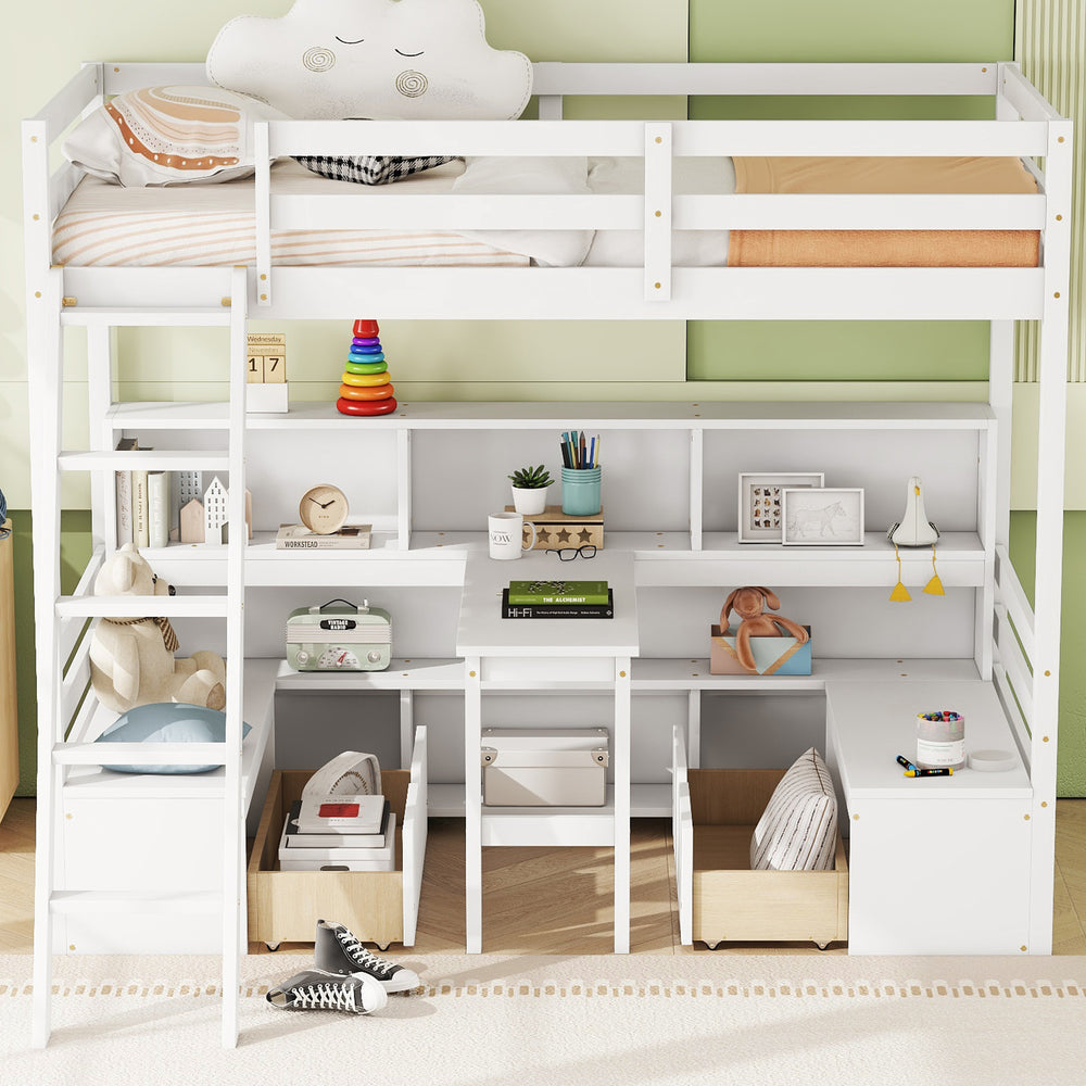 twin-loft-bed-with-storage-shelves-drawers-seat-and-desk-white-color