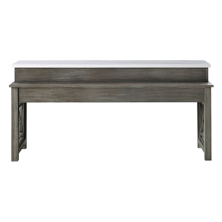 wandella-4-piece-counter-height-table-set-with-usb-beige-fabric-marble-top-weathered-gray