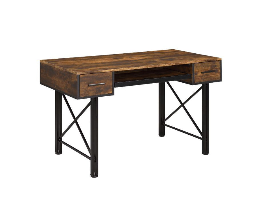 ACME Furniture Settea Computer Desk Weathered Oak & Black