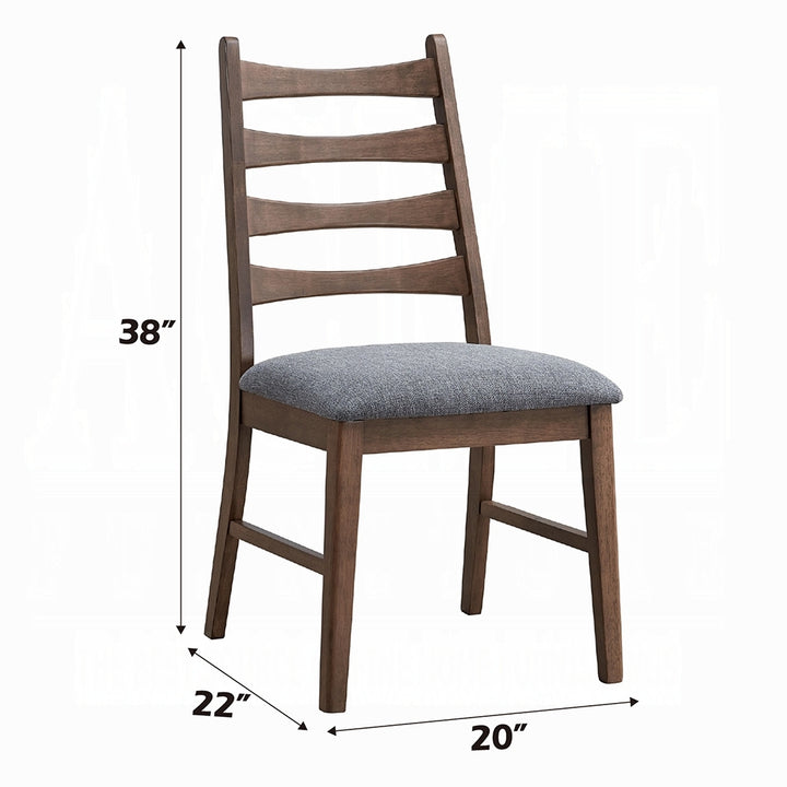 walnut-finish-dark-gray-linen-dining-chair