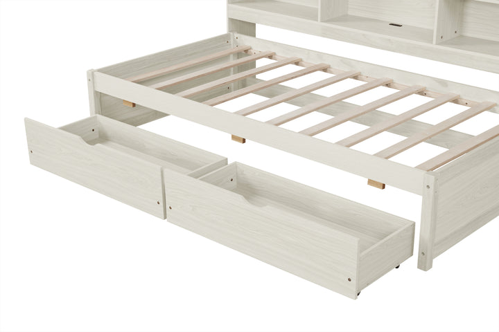 twin-size-bed-frame-with-side-bookshelves-two-drawers-and-built-in-usb-port-creamy-white-color