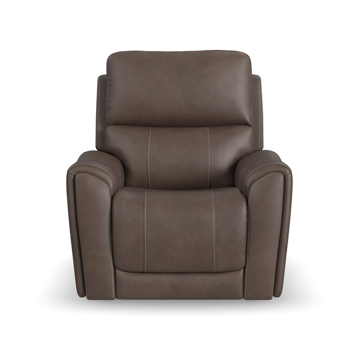 Carter Fabric Power Recliner with Power Headrest &amp; Lumbar in Cappuccino