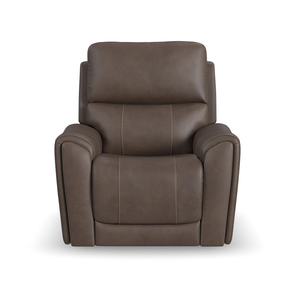 Carter Fabric Power Recliner with Power Headrest & Lumbar in Cappuccino