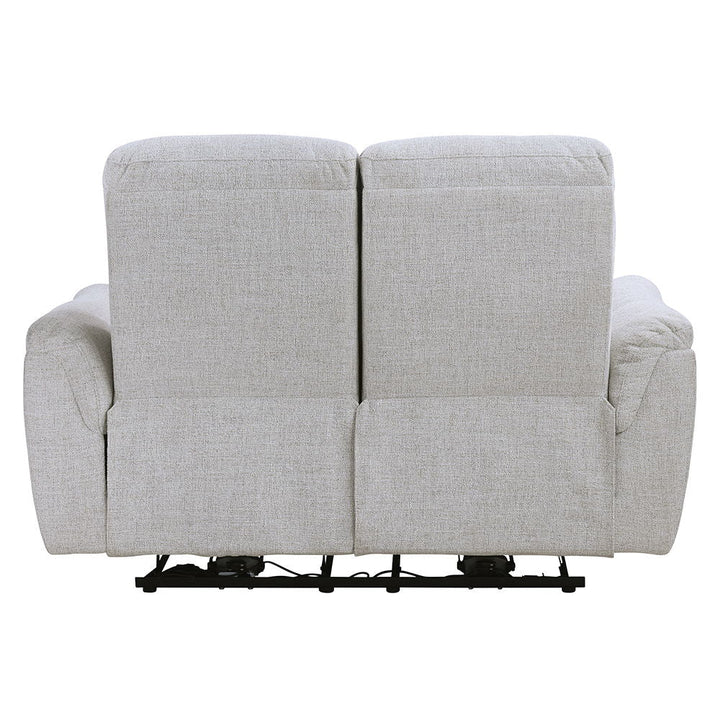 Eastre - Power Motion Loveseat With USB Port - Beige Chenille