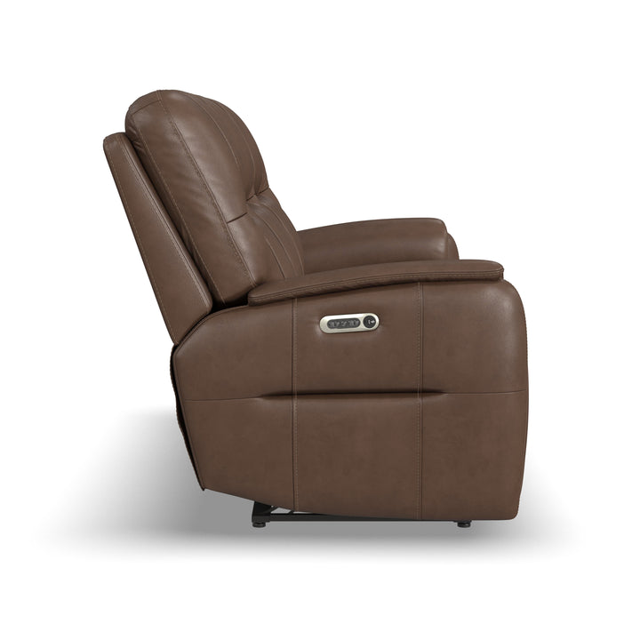 Flexsteel 1745-62PH-45072 Wilson  Power Reclining Sofa With Power Headrests  Café