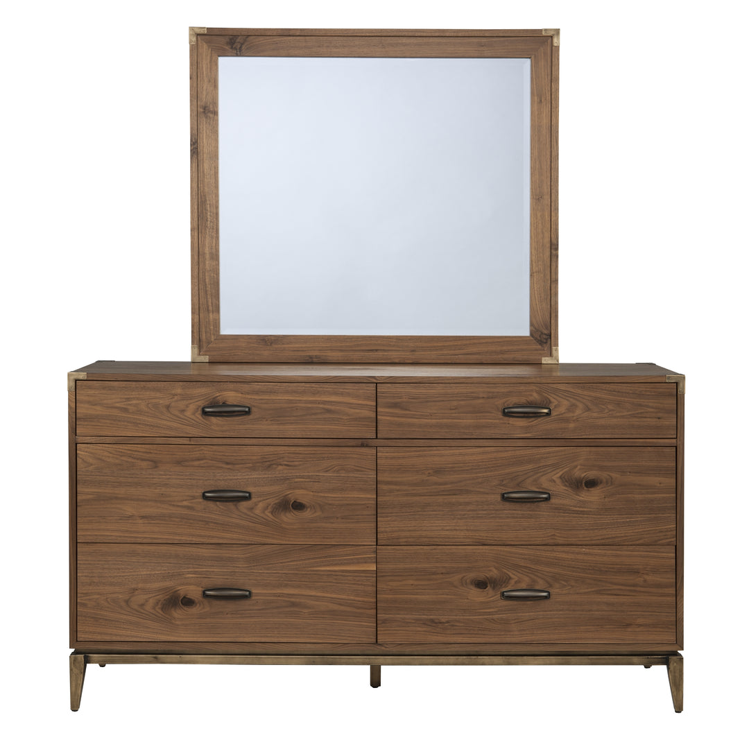 Modus Furniture 8N1682A Adler Six Drawer Dresser In Natural Walnut 2024