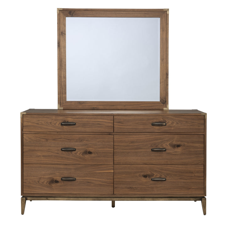 Modus Furniture 8N1682A Adler Six Drawer Dresser In Natural Walnut 2024