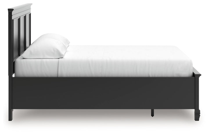 Lanolee - California King Panel Storage Bed - Black by Ashley Furniture product image