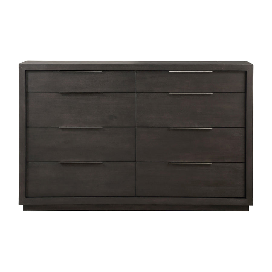 Modus Furniture Azu582A Oxford Eight Drawer Dresser In Basalt Grey 2024