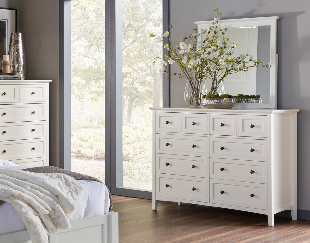 Modus Furniture 4Na482A Paragon Eight Drawer Dresser In White 2024