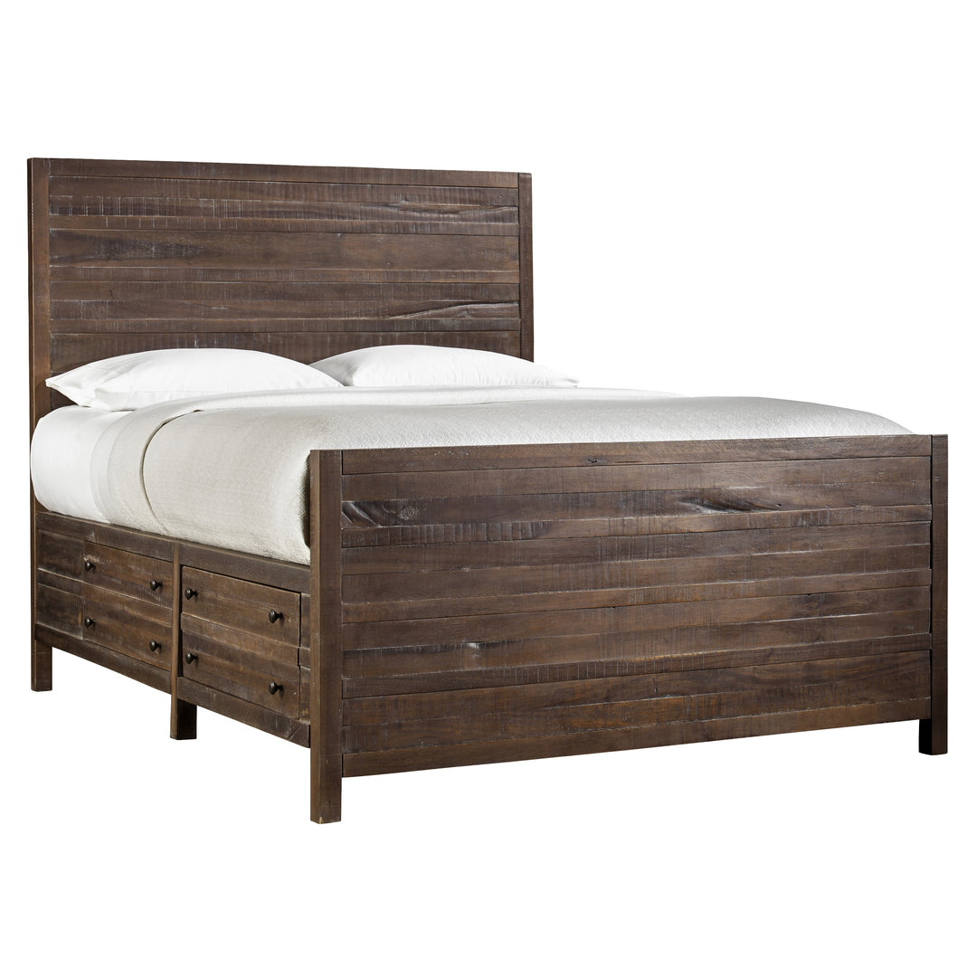 Modus Furniture 8T06D5 Townsend Solid Wood Storage Bed In Java