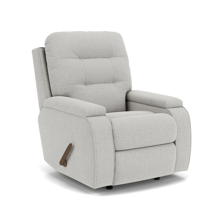 Kerrie Swivel Gliding Recliner White