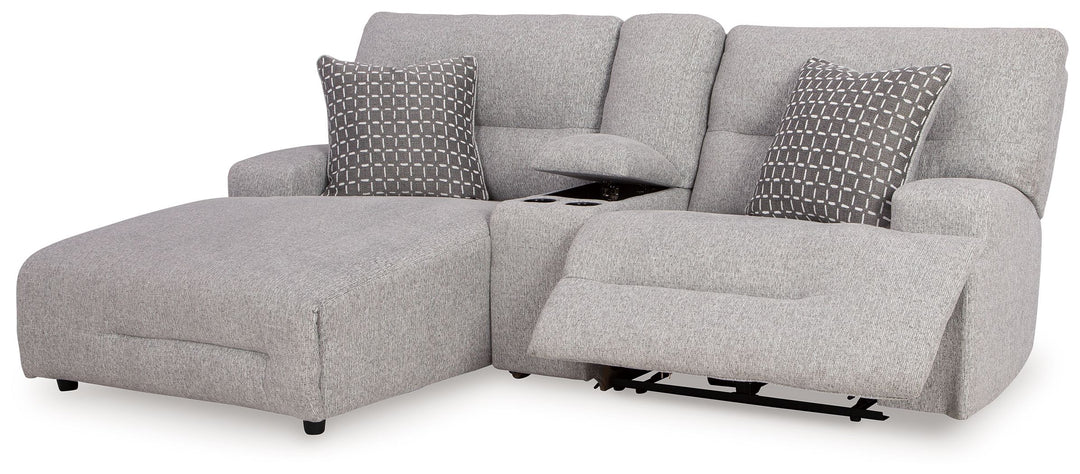 Acklen Place - 3-Piece Power Reclining Sectional Sofa With Laf Chaise - Pewter by Ashley Furniture product image