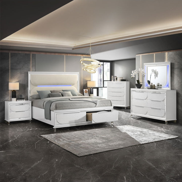 tarian-queen-bed-with-led-storage-white-boucle-pearl-white