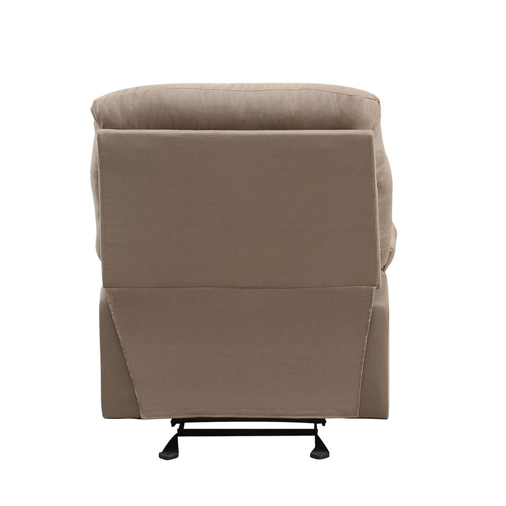 Arcadia - Motion Recliner - Light Brown Microfiber