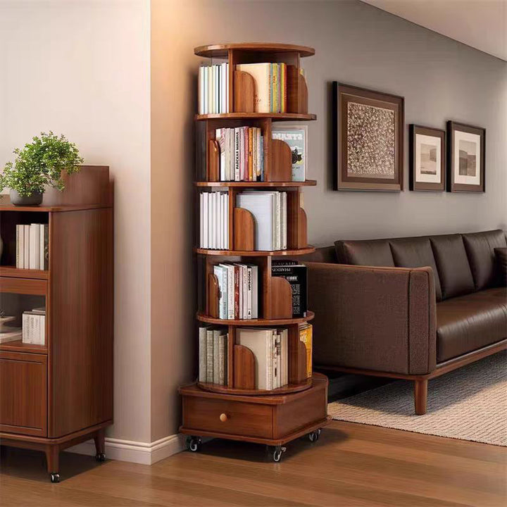 corner-360-degrees-rotating-6-tier-bookshelf-with-wheels-walnut-brown