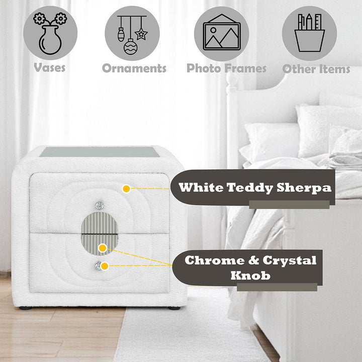 shelyn-nightstand-white-teddy-sherpa-chrome