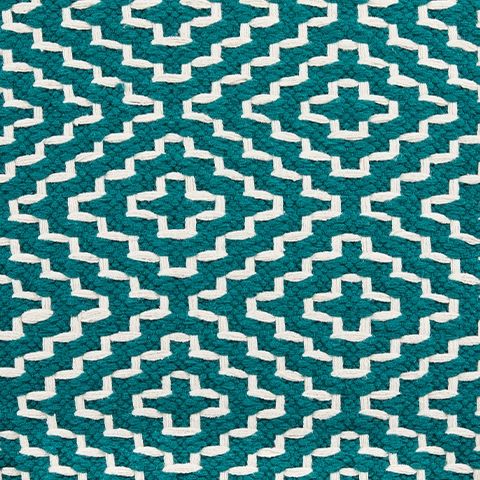 Brynnsen - Pouf - Teal / Ivory