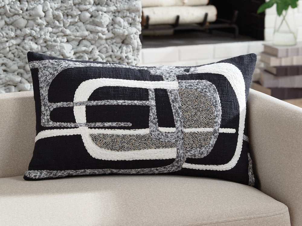 Gavrileigh - Pillow (Set of 4) - Black / Gray / Ivory by Ashley Furniture product image