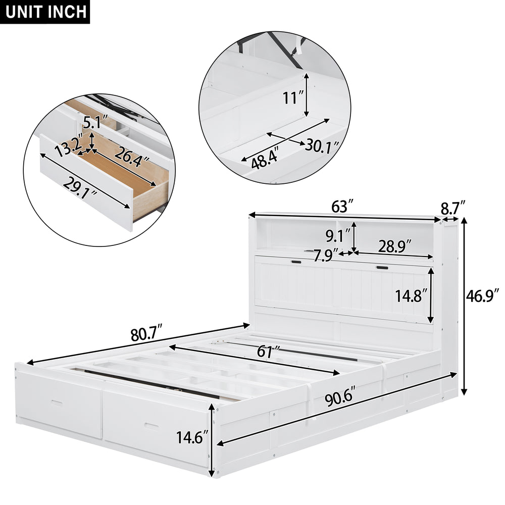 wood-queen-size-hydraulic-platform-bed-with-storage-led-headboard-charging-station-and-2-drawers
