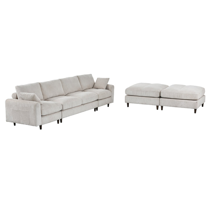 modern-corduroy-convertible-sectional-sofa-with-pillow-w2121s00007