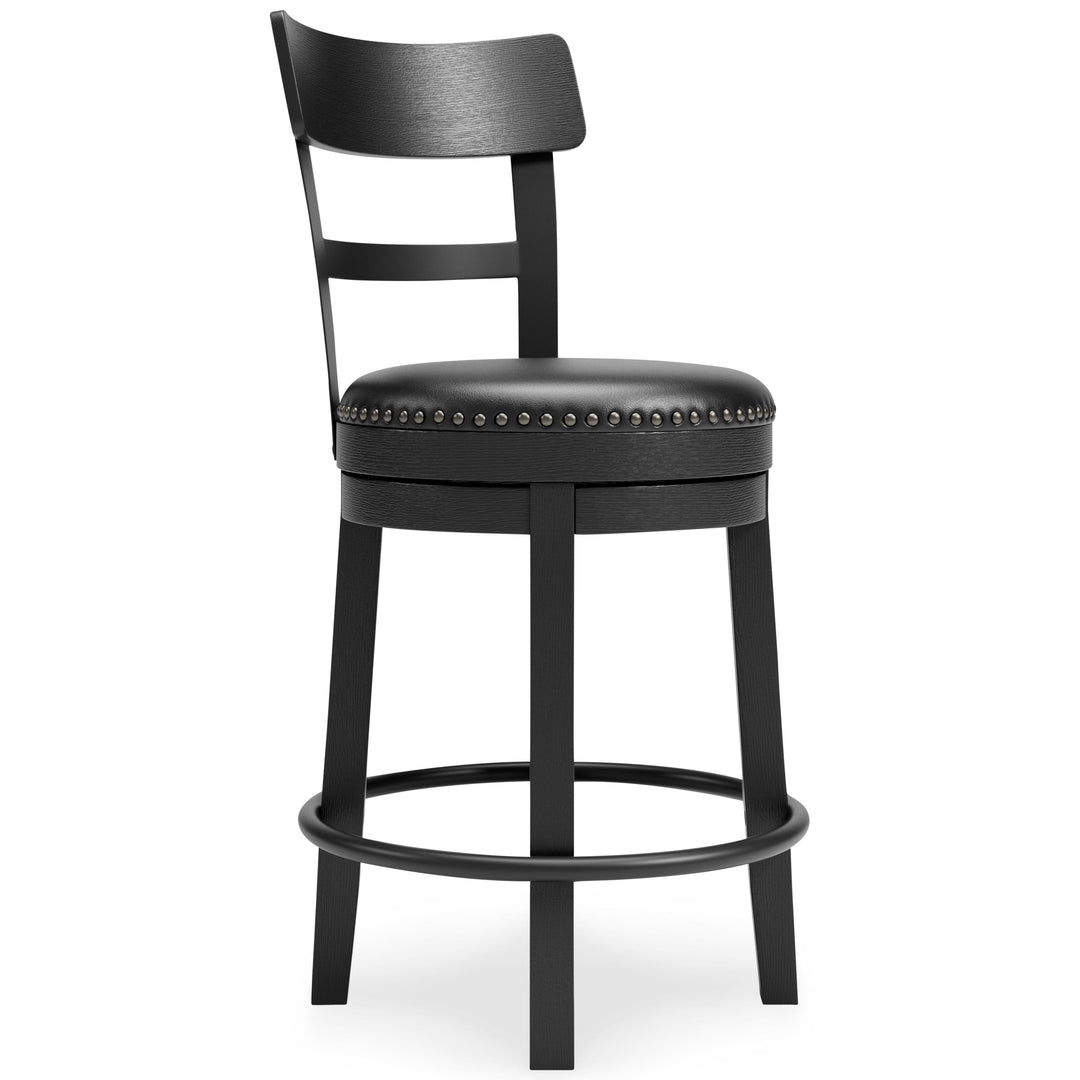 Valebeck - UPH Swivel Barstool  - Black