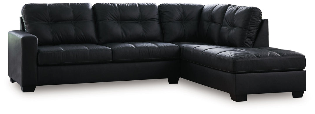 Barlin Mills - 2-Piece Sectional With Raf Corner Chaise - Carbon by Ashley Furniture product image